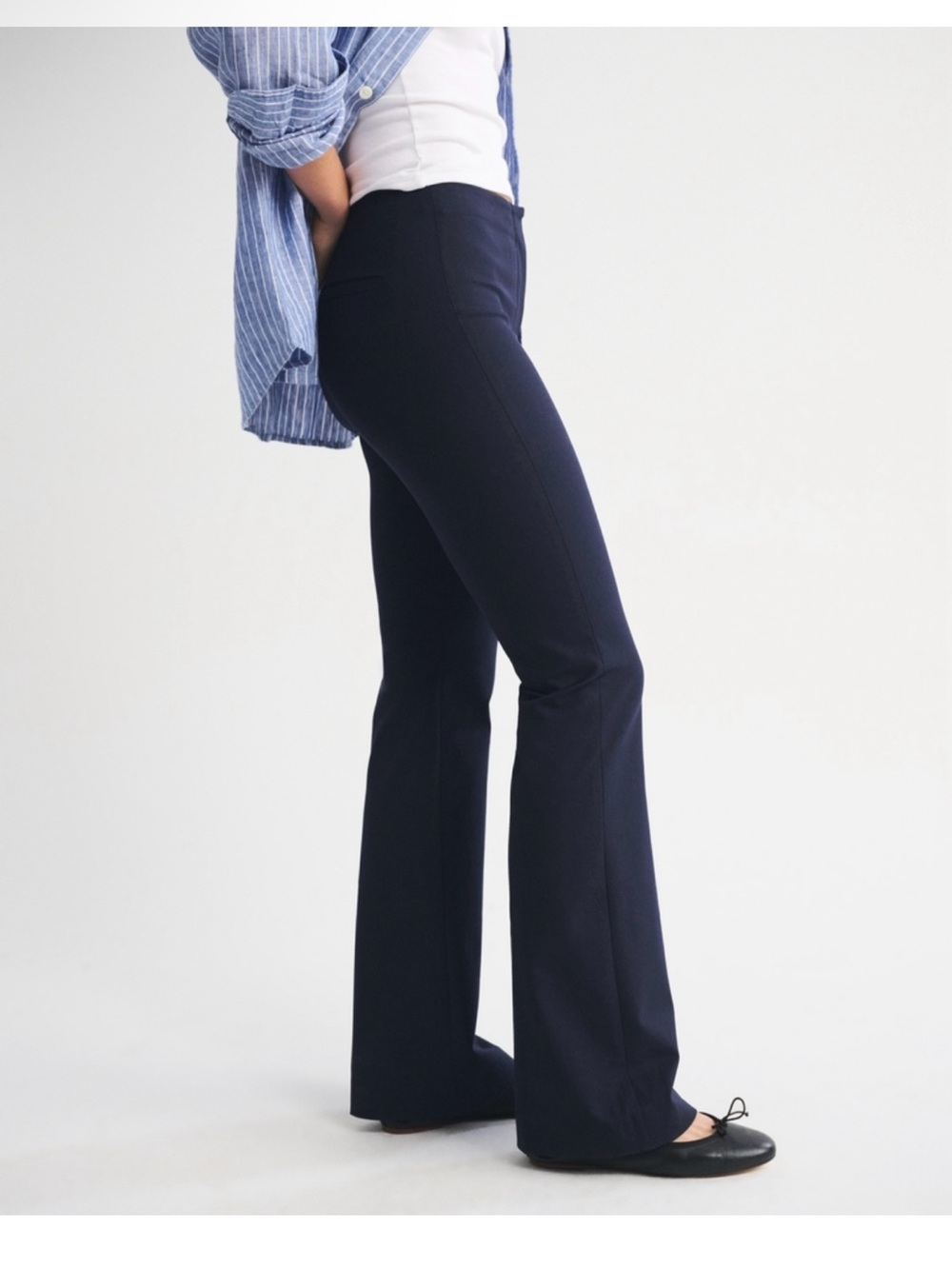 Abercrombie Tailored Bootcut Pants Curve Love NWOT